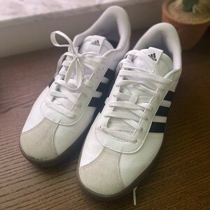 Men’s white Adidas court
